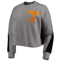 Gameday Couture Tennessee Volunteers Back To Reality Colorblock Pullover Sweatshirt                                             