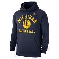 Jordan Brand Michigan Wolverines Basketball Club Fleece Pullover Hoodie