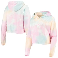 League Collegiate Wear /White Kentucky Wildcats Tie-Dye Cropped Pullover Hoodie