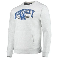 League Collegiate Wear Heathered Gray Kentucky Wildcats Upperclassman Pocket Pullover Sweatshirt