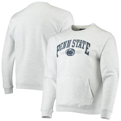 League Collegiate Wear Heathered Gray Penn State Nittany Lions Upperclassman Pocket Pullover Sweatshirt