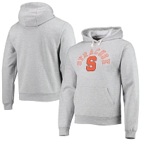 League Collegiate Wear Heathered Gray Syracuse Seal Neuvo Essential Fleece Pullover Hoodie                                      