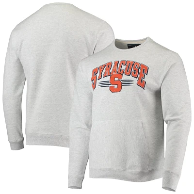 League Collegiate Wear Heathered Gray Syracuse Upperclassman Pocket Pullover Sweatshirt