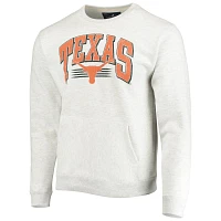 League Collegiate Wear Heathered Gray Texas Longhorns Upperclassman Pocket Pullover Sweatshirt                                  