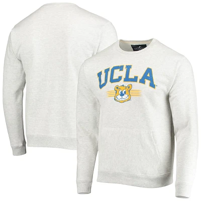 League Collegiate Wear Heathered Gray UCLA Bruins Upperclassman Pocket Pullover Sweatshirt