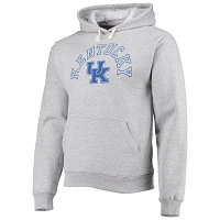 League Collegiate Wear Heathered Gray Kentucky Wildcats Seal Neuvo Essential Fleece Pullover Hoodie