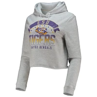 League Collegiate Wear LSU Tigers Banner 1636 Cropped Pullover Hoodie                                                           