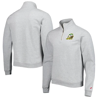 League Collegiate Wear Oregon Ducks Stack Essential Lightweight Fleece Quarter-Zip Sweatshirt                                   