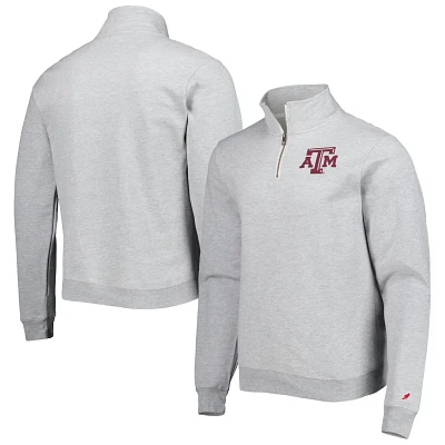 League Collegiate Wear Texas AM Aggies Stack Essential Lightweight Fleece Quarter-Zip Sweatshirt                                