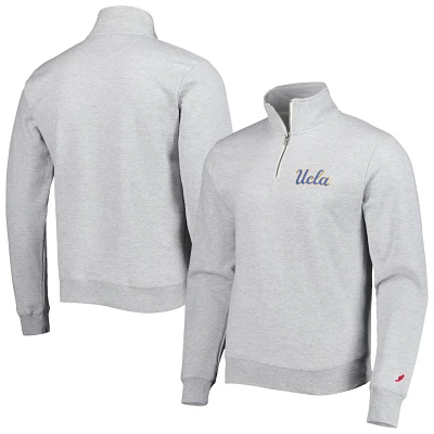 League Collegiate Wear UCLA Bruins Stack Essential Lightweight Fleece Quarter-Zip Sweatshirt