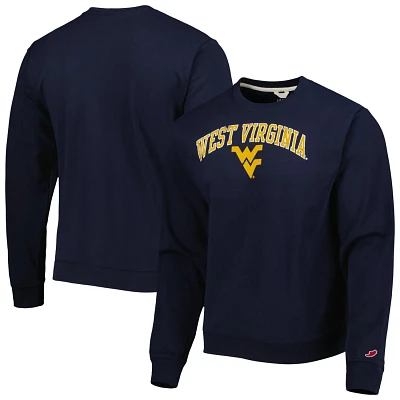 League Collegiate Wear West Virginia Mountaineers 1965 Arch Essential Lightweight Pullover Sweatshirt