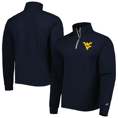 League Collegiate Wear West Virginia Mountaineers Stack Essential Lightweight Fleece Quarter-Zip Sweatshirt                     
