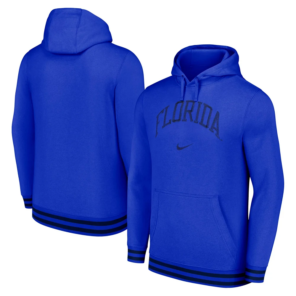 Nike Florida Gators Distressed Sketch Retro Fitted Pullover Hoodie