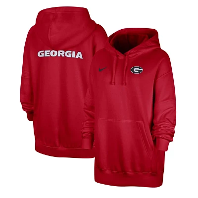 Nike Georgia Bulldogs Sideline Two-Hit Club Fleece Pullover Hoodie                                                              