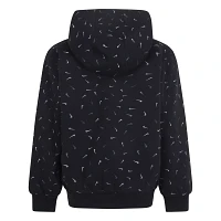 Nike Girls' Sportswear Logo Print Club Fleece Hoodie