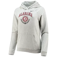 Nike Heathered Gray Alabama Crimson Tide Varsity Fleece Tri-Blend Raglan Pullover Hoodie