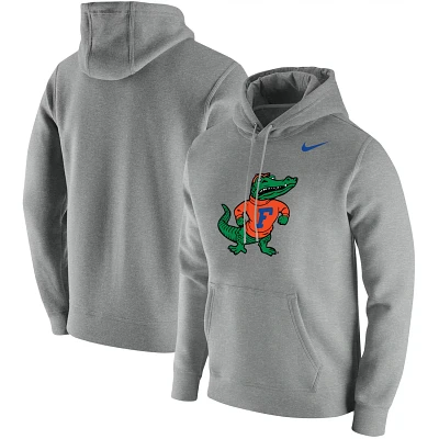 Nike Heathered Gray Florida Gators Vintage School Logo Pullover Hoodie                                                          