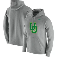 Nike Heathered Gray Oregon Ducks Vintage School Logo Pullover Hoodie                                                            