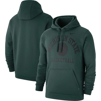 Nike Michigan State Spartans Basketball Club Fleece Pullover Hoodie                                                             