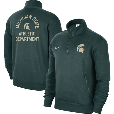 Nike Michigan State Spartans Campus Athletic Department Quarter-Zip Sweatshirt                                                  