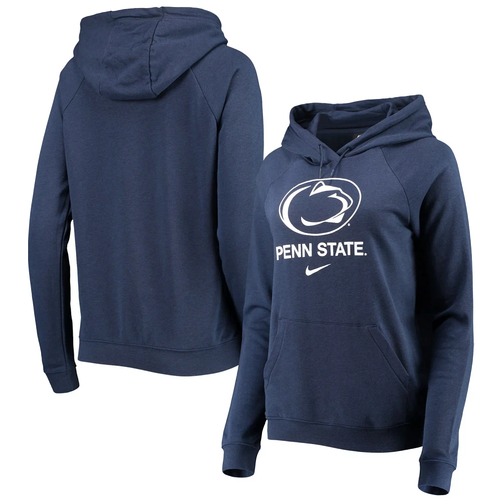 Nike Penn State Nittany Lions Varsity Fleece Tri-Blend Raglan Pullover Hoodie