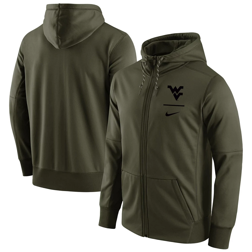 Nike West Virginia Mountaineers Tonal Logo Stack Performance Full-Zip Hoodie