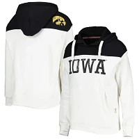 Pressbox /Black Iowa Hawkeyes Chicago 2-Hit Yoke Pullover Hoodie                                                                