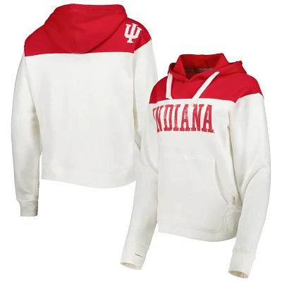 Pressbox /Crimson Indiana Hoosiers Chicago 2-Hit Yoke Pullover Hoodie