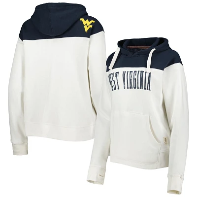 Pressbox /Navy West Virginia Mountaineers Chicago 2-Hit Yoke Pullover Hoodie                                                    