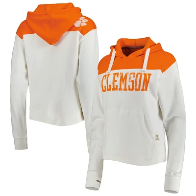 Pressbox /Orange Clemson Tigers Chicago 2-Hit Yoke Pullover Hoodie