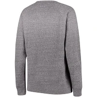 Pressbox Heathered Gray Auburn Tigers Edith Vintage Knobi Pullover Sweatshirt