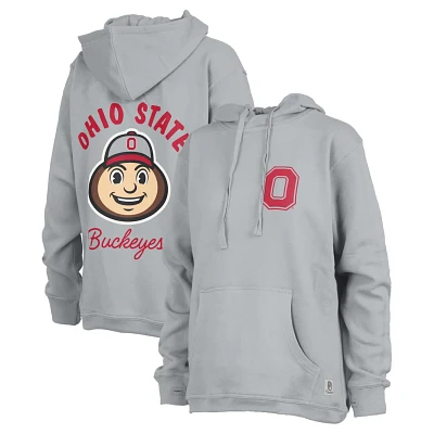 Pressbox Ohio State Buckeyes High Tide Maude Fleece Pullover Hoodie                                                             