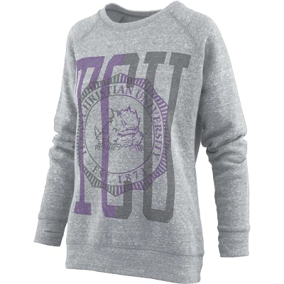 Pressbox TCU Horned Frogs Knobi Raglan Pullover Sweatshirt