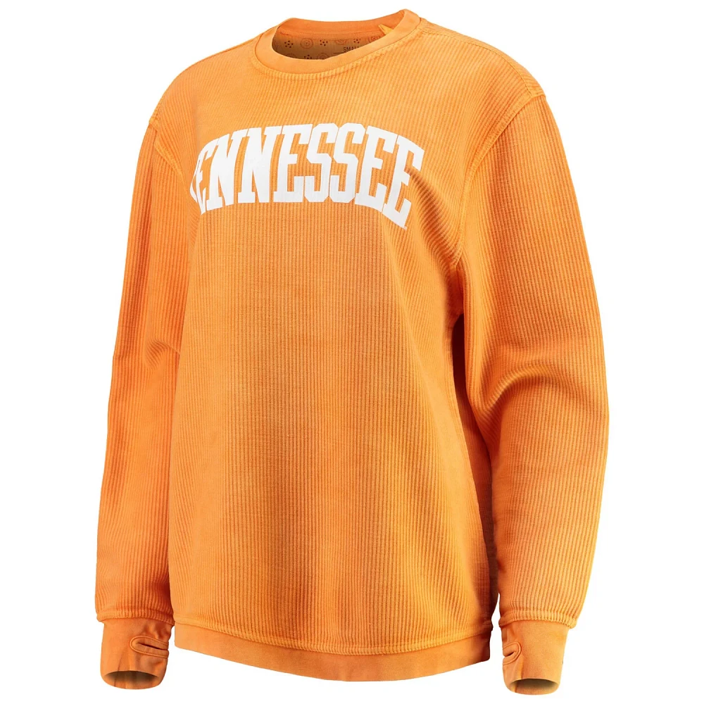 Pressbox Tennessee Volunteers Comfy Cord Vintage Wash Basic Arch Pullover Sweatshirt