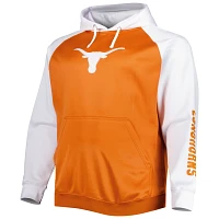 Texas Longhorns Big  Tall Raglan Fleece Pullover Hoodie