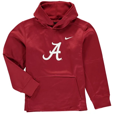 Youth Nike Alabama Tide Logo KO Pullover Performance Hoodie