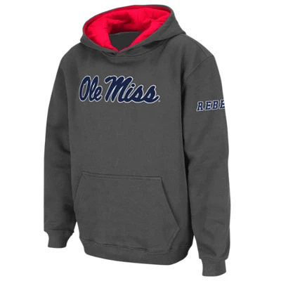 Youth Stadium Athletic Ole Miss Rebels Big Logo Pullover Hoodie