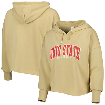 ZooZatz Ohio State Buckeyes Core University Cropped French Terry Pullover Hoodie                                                