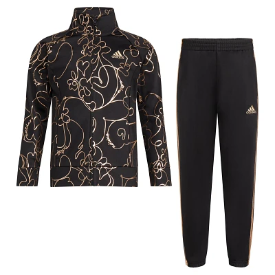 adidas Toddler Girls' Allover Glam Tricot Track Jacket and Pants Set