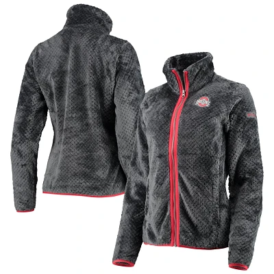 Columbia Charcoal Ohio State Buckeyes Fireside II Sherpa Full-Zip Jacket                                                        