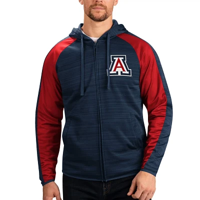 G-III Sports by Carl Banks Arizona Wildcats Neutral Zone Raglan Full-Zip Track Jacket Hoodie