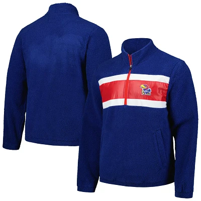 G-III Sports by Carl Banks Kansas Jayhawks Pinch Runner Half-Zip Top