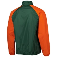 G-III Sports by Carl Banks Miami Hurricanes Point Guard Raglan Half-Zip Jacket