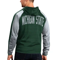 G-III Sports by Carl Banks Michigan State Spartans Neutral Zone Raglan Full-Zip Track Jacket Hoodie