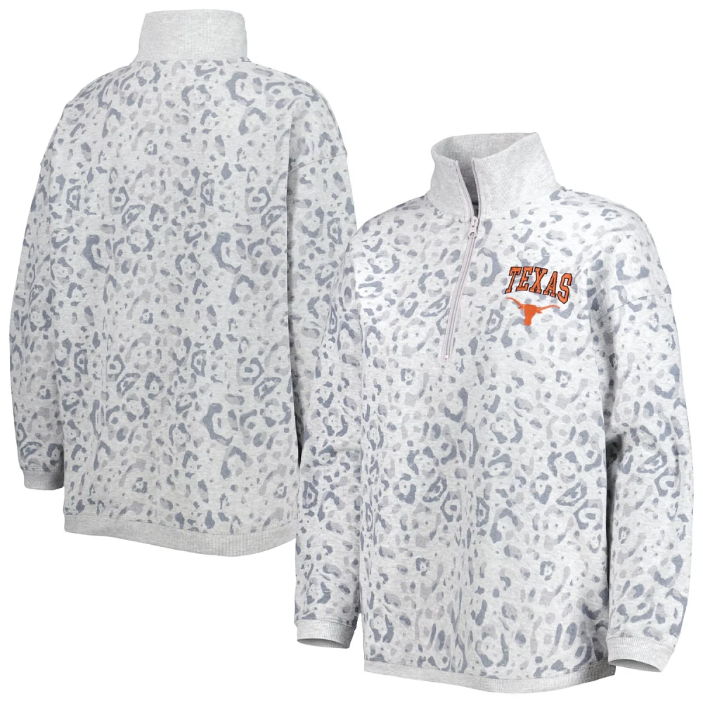 Gameday Couture Heather Gray Texas Longhorns Quarter-Zip Sweatshirt