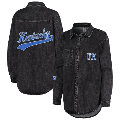 Gameday Couture Kentucky Wildcats Multi-Hit Tri-Blend Oversized Button-Up Jacket                                                