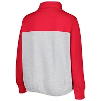 Heather Gray/ Ohio State Buckeyes Plus Sideline to Quarter-Zip Top