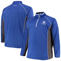 Kentucky Wildcats Big  Tall Textured Raglan Quarter-Zip Jacket