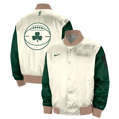 Nike Boston Celtics 2023/24 City Edition Courtside Premier Full-Snap Bomber Jacket