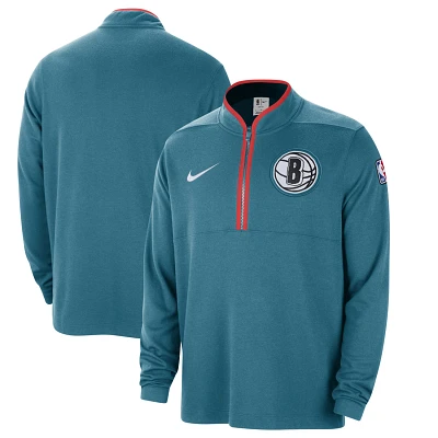 Nike Brooklyn Nets 2023/24 City Edition Authentic Coaches Half-Zip Top